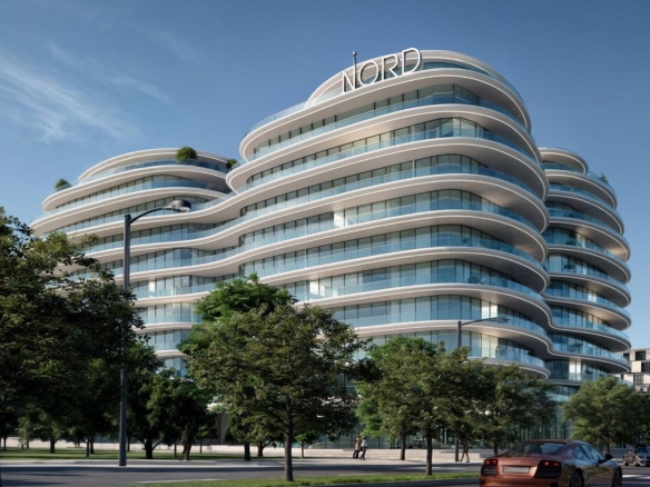 Henge Residences main facade, Saadiyat Island, Abu Dhabi
