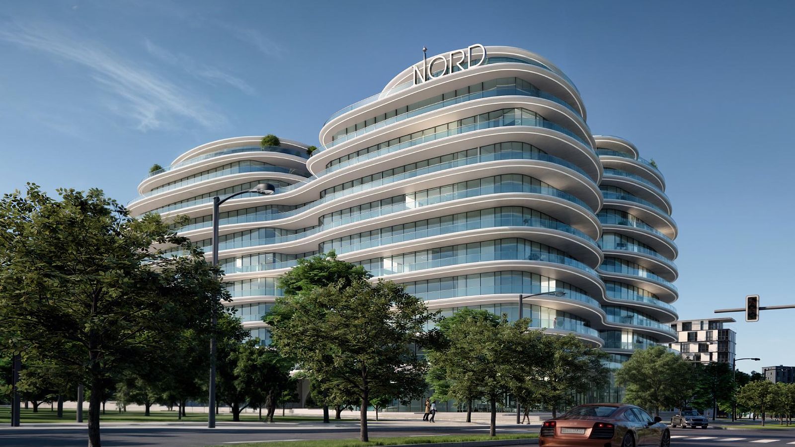 Henge Residences main facade, Saadiyat Island, Abu Dhabi