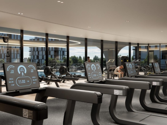Gym at Henge Residences, Abu Dhabi
