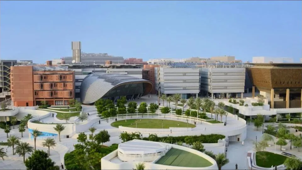 Masdar City central square and research buildings, Abu Dhabi