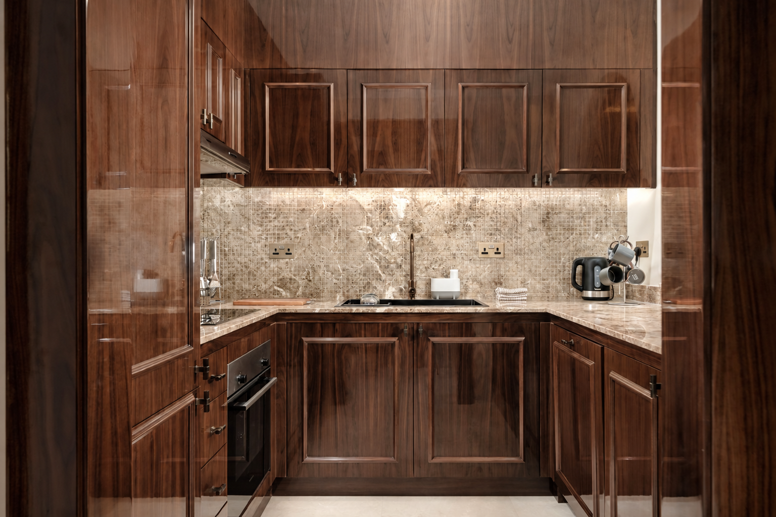 Illustrative kitchen interior at Bab Al Qasr Residence 31