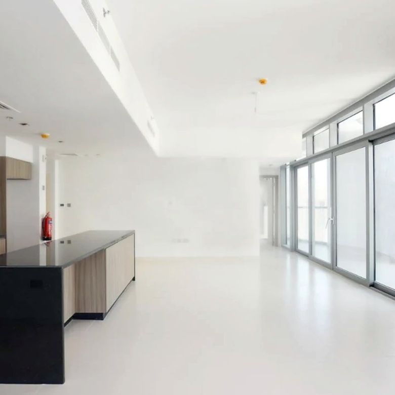 Open plan living room and kitchen, 3 bedroom apartment for sale in Shams Meera, Al Reem Island