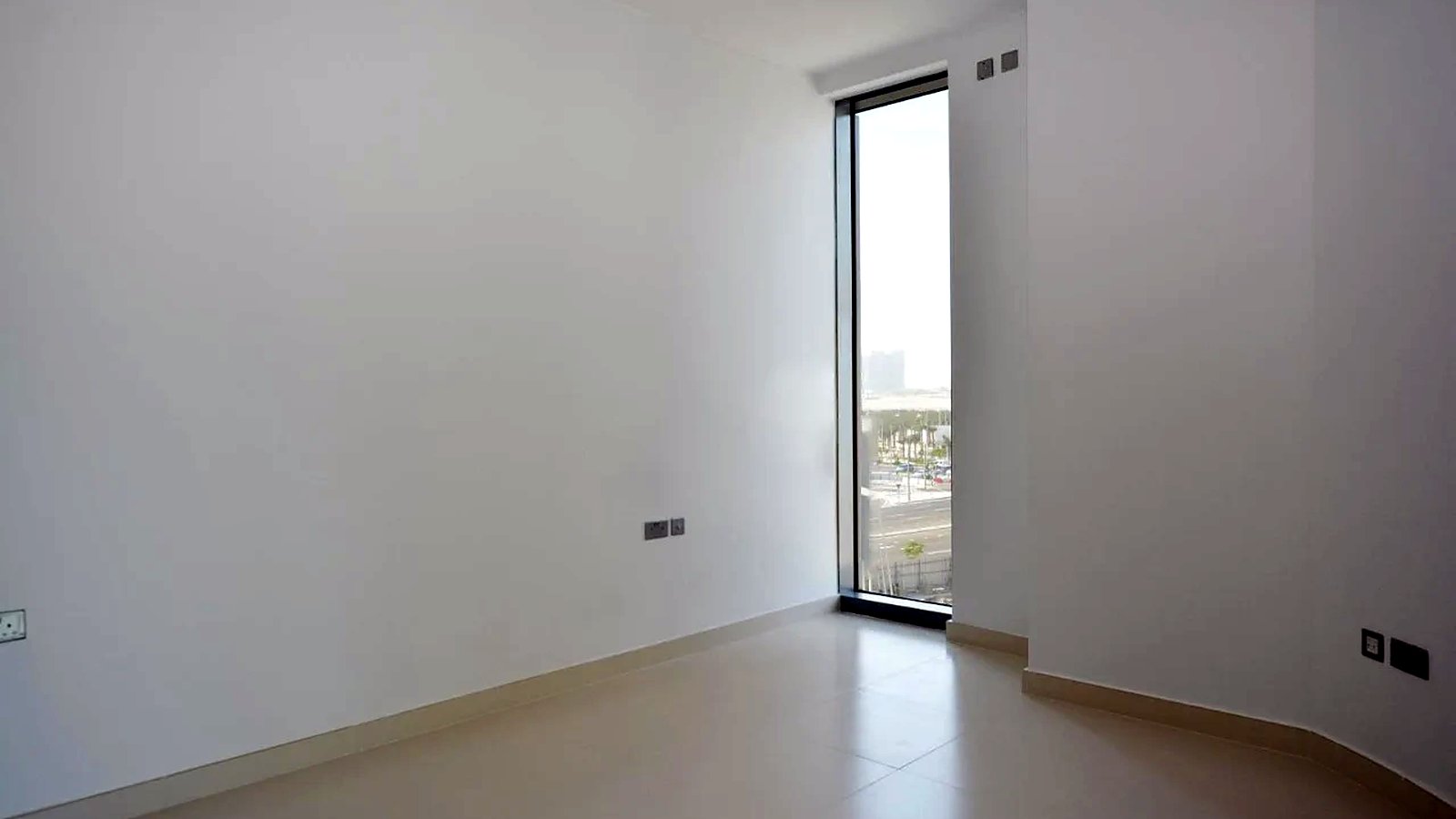 Bedroom with floor to ceiling window, Shams Meera, Abu Dhabi