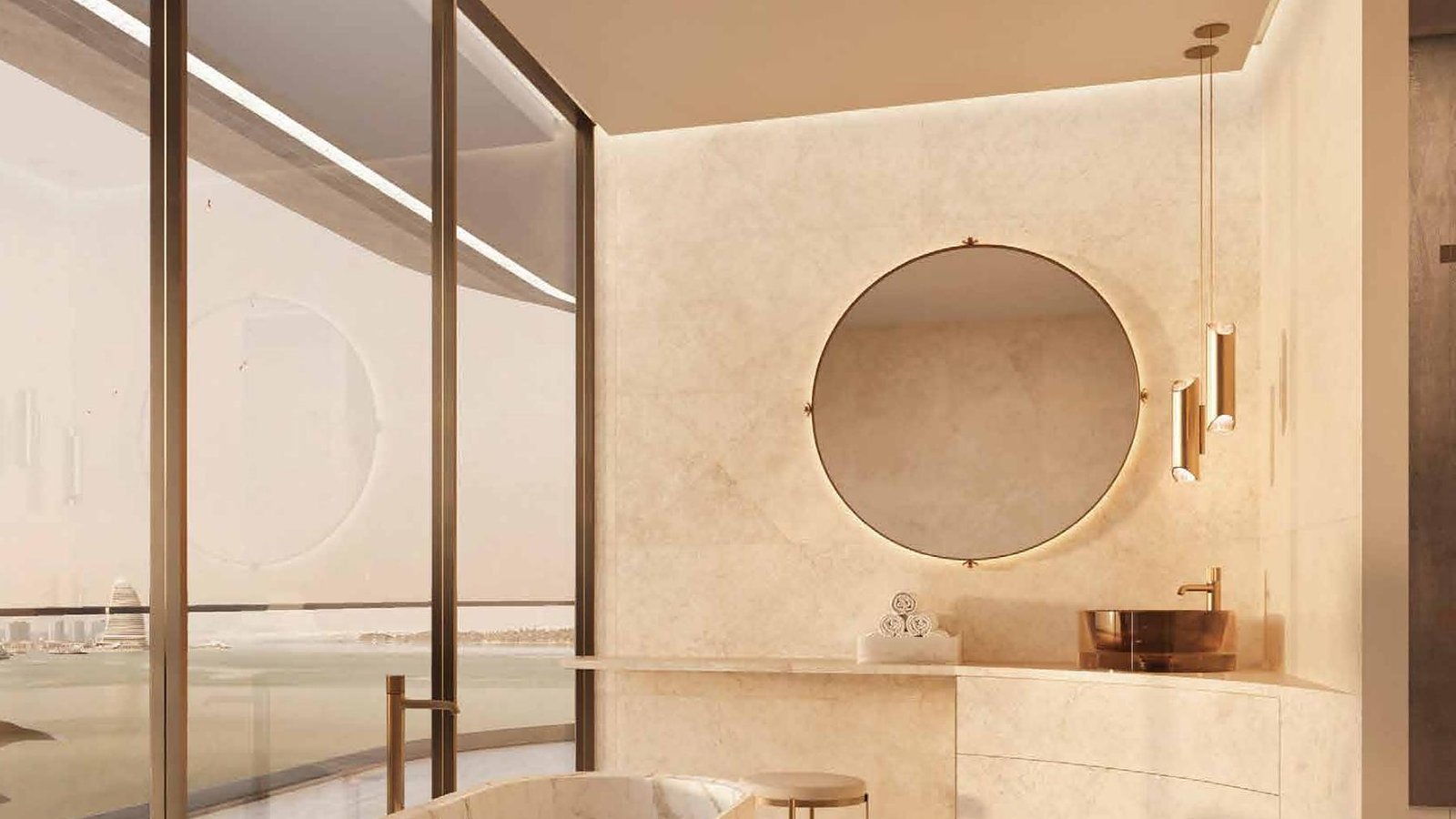 stellar-elie-saab-yas-island-1-bedroom-resale-08-bathroom Bathroom interior render, Stellar by Elie Saab