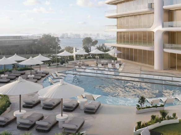 Infinity pool deck, Stellar by Elie Saab, Yas Island