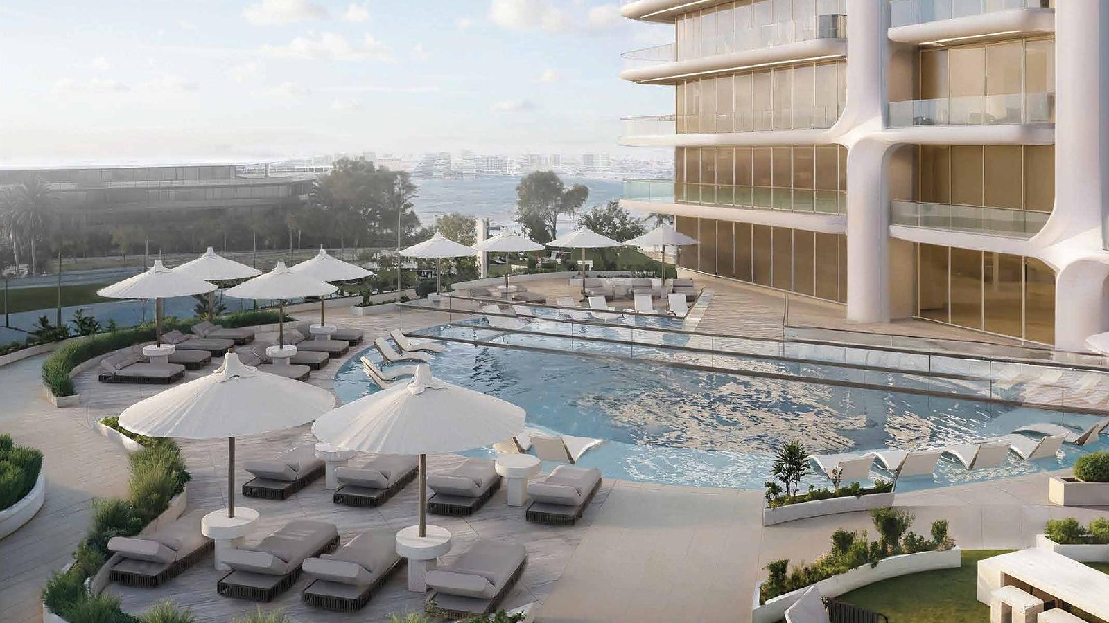 stellar-elie-saab-yas-island-1-bedroom-resale-10-swimming-pool Infinity pool deck, Stellar by Elie Saab, Yas Island